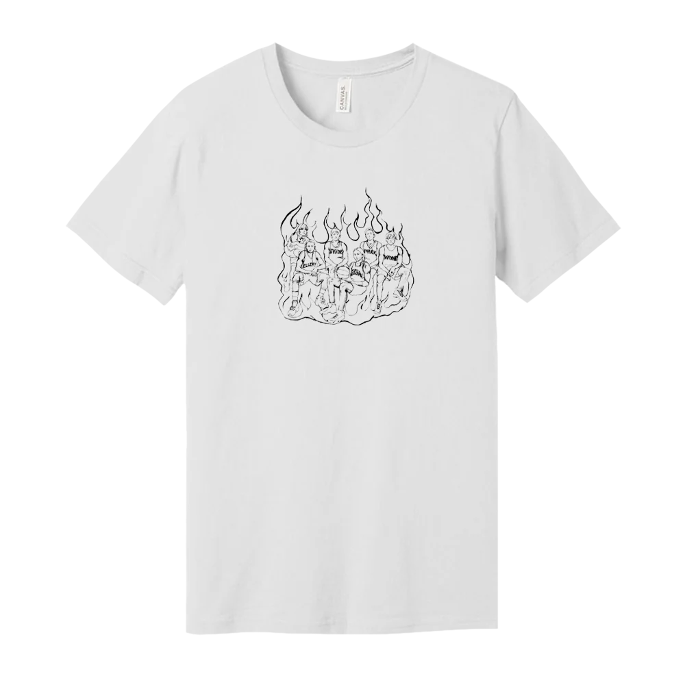 BCNR Fire White Tee